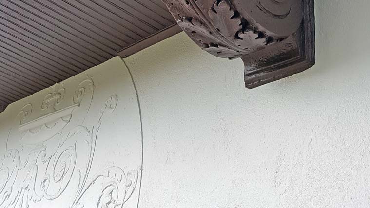 Stucco and balcony detail